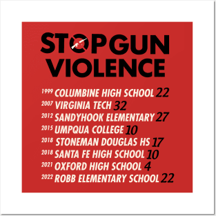 Stop Gun Violence Posters and Art